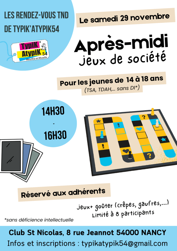 Après-midi Jeux de société...